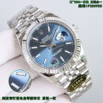 Clean Factory Rolex Datejust 2836 Blue Face Watch 41mm 
